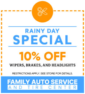 Rainy day specials coupon