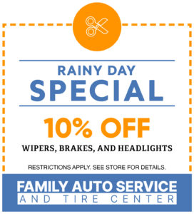 Rainy day specials coupon