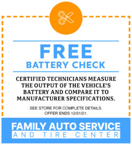 Free Car Battery Check Coupon