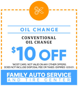 Conventional Oil Change $10.00 Off Savings Coupon