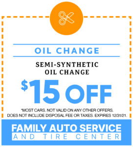 Semi-synthetic Oil Change $15.00 Off Savings Coupon