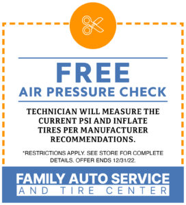 Free Tire Air Pressure Check Coupon