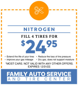 Nitrogen Fill for 4 Tires only $24.95 Savings Coupon