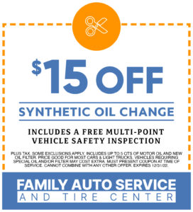 Synthetic oil change coupon $15 off savings coupon