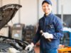 Auto mechanic working on car at Family Auto Service